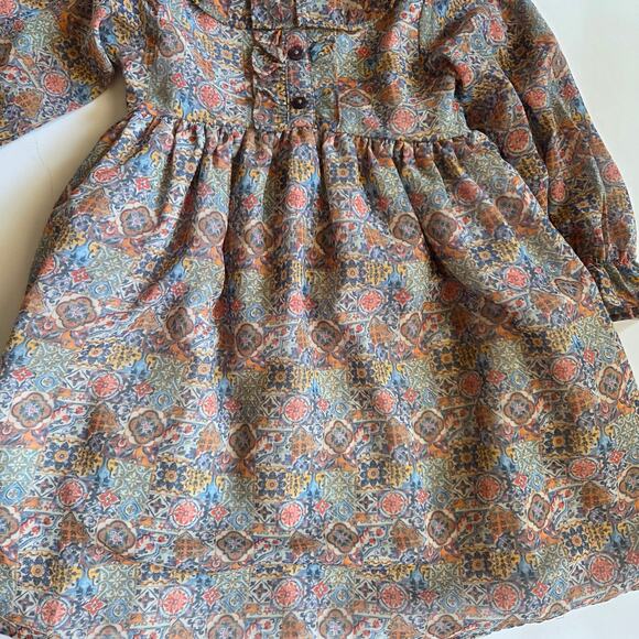 Pippa and Julie Flowy Bohemian Dress Size 5T - Picture 6 of 11
